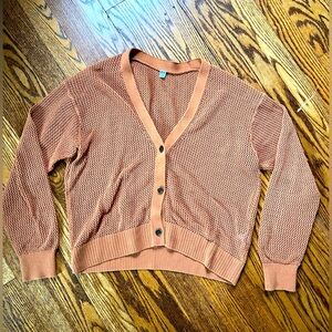 Uniqlo Women's Cardigan in Rust Orange